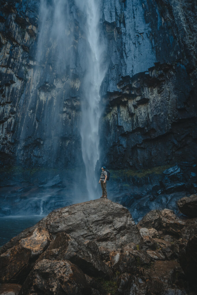 Nightcap waterfall base